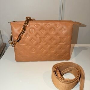 Louis Vuitton Coussin PM Camel Crossbody Bag